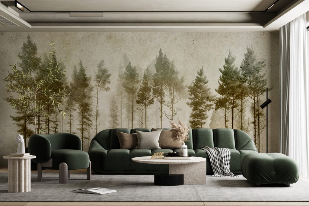 pine trees green