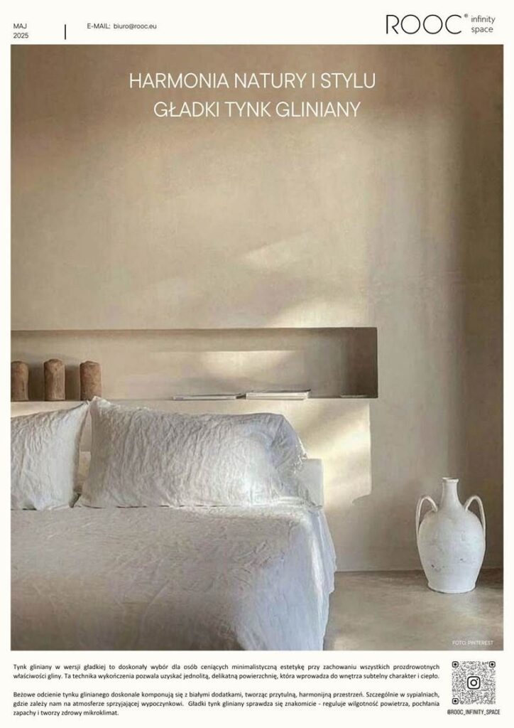 Gładki tynk gliniany